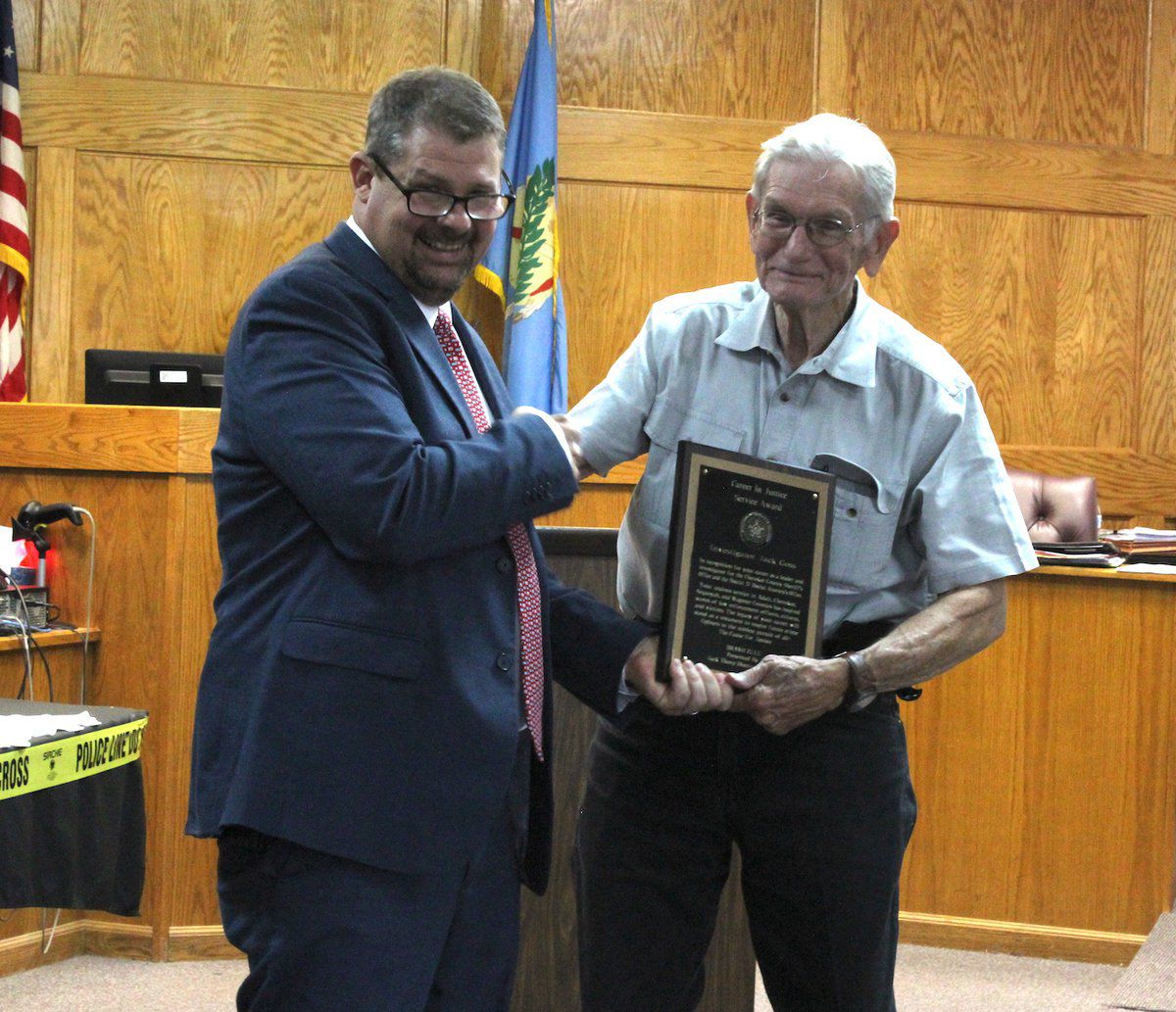 Area law officials honored by district attorney
